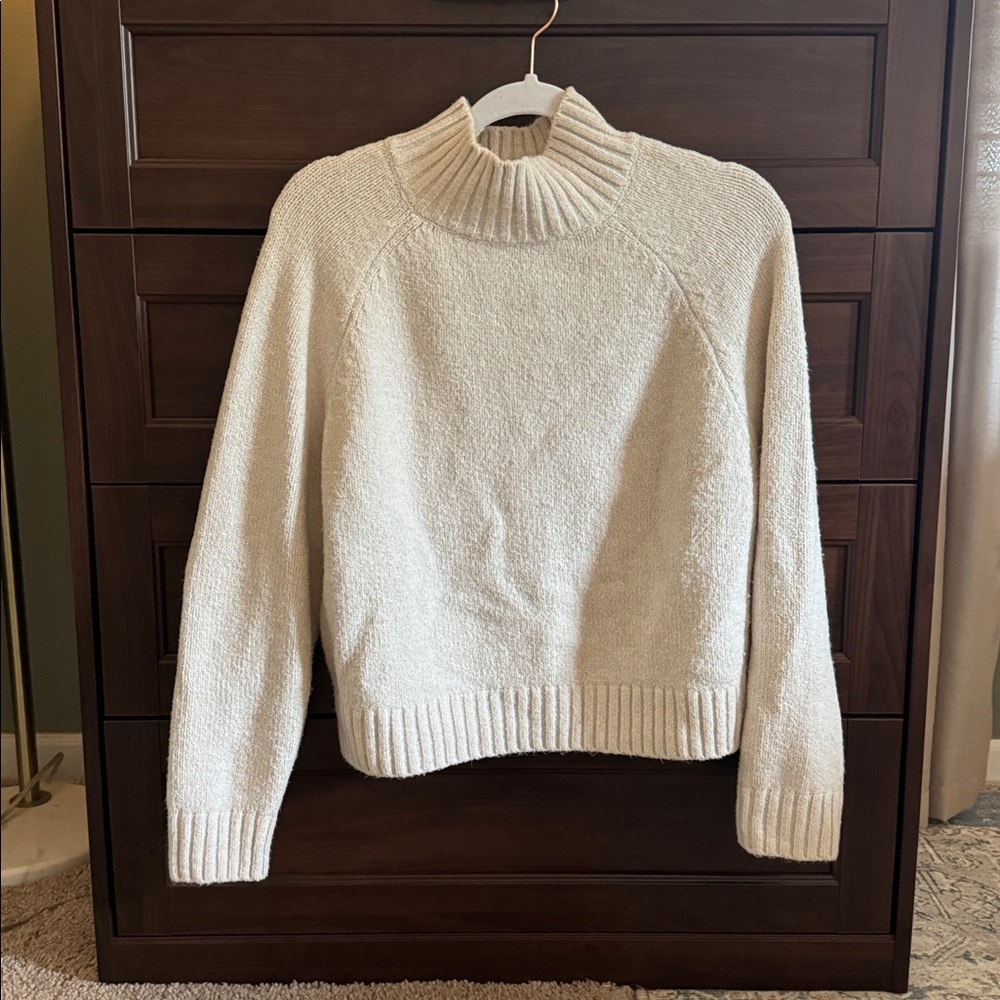 Cozy Cream Mock Neck Sweater